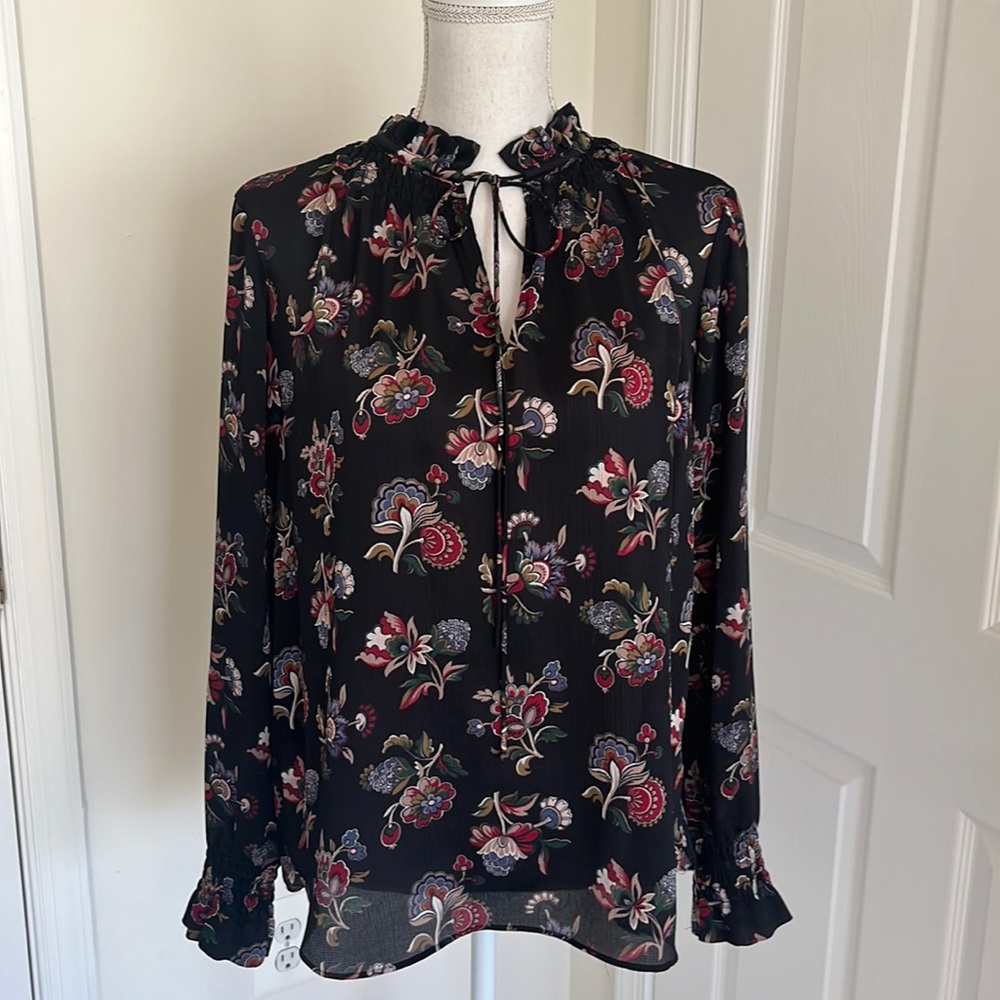 Ann Taylor Tie Neck Blouse